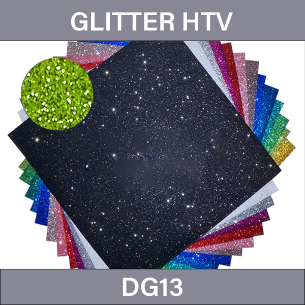 Bright Green HTV – Glitter Heat Transfer Vinyl DG13
