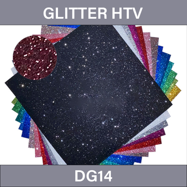 Burgundy HTV – Glitter Heat Transfer Vinyl DG14