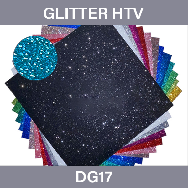 Crystal Teal Heat Transfer Vinyl – Glitter Heat Transfer Vinyl DG17