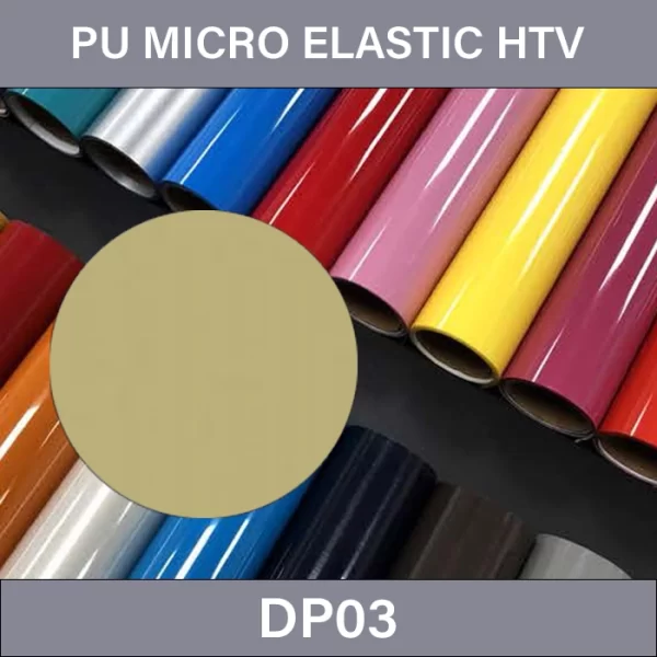 Golden PU HTV – PU Micro Elastic Heat Transfer Vinyl DP03