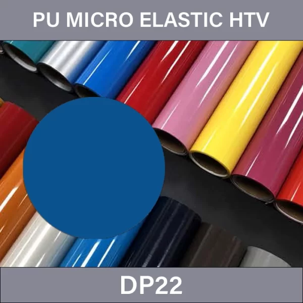 Classic Blue PU HTV Transfer Film – PU Micro Elastic Heat Transfer Vinyl DP22