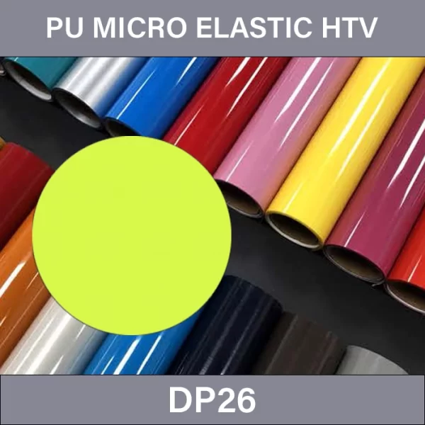 Evening Primrose PU HTV Transfer Film – PU Micro Elastic Heat Transfer Vinyl DP26