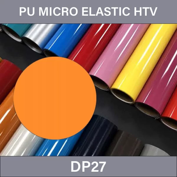 Carrot Curl PU HTV Transfer Vinyl – PU Micro Elastic Heat Transfer Vinyl DP27