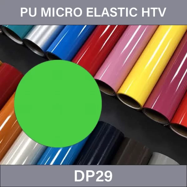 Green Gecko PU Heat Transfer Vinyl – PU Micro Elastic Heat Transfer Vinyl DP29