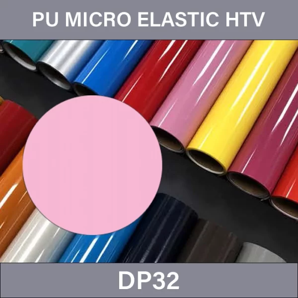 Pink Lady PU Heat Transfer Vinyl – PU Micro Elastic Heat Transfer Vinyl DP32