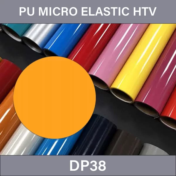 Radiant Yellow  Heat Transfer Film – PU Micro Elastic Heat Transfer Vinyl DP38