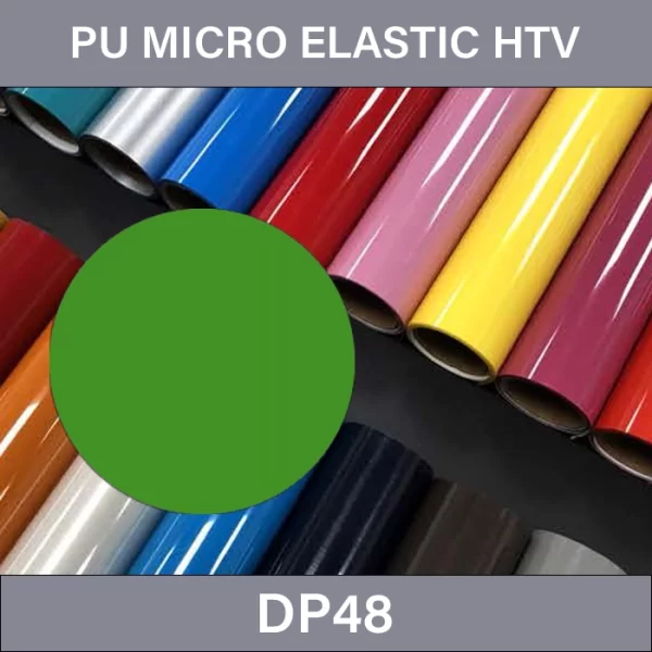 Lively Green PU Heat Transfer Vinyl – PU Micro Elastic Heat Transfer Vinyl DP48