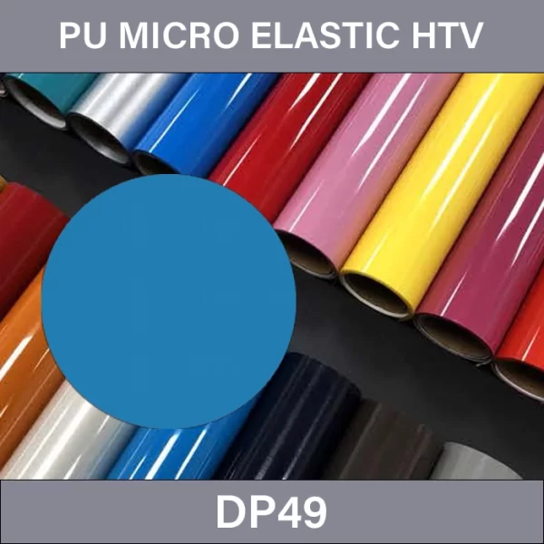 Diva Blue PU Heat Transfer Vinyl – PU Micro Elastic Heat Transfer Vinyl DP49