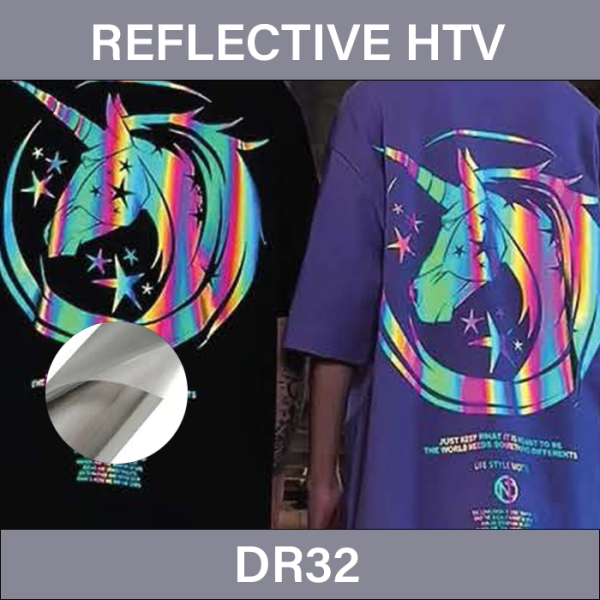 HTV Reflective Film – Reflective Heat Transfer Vinyl DR32