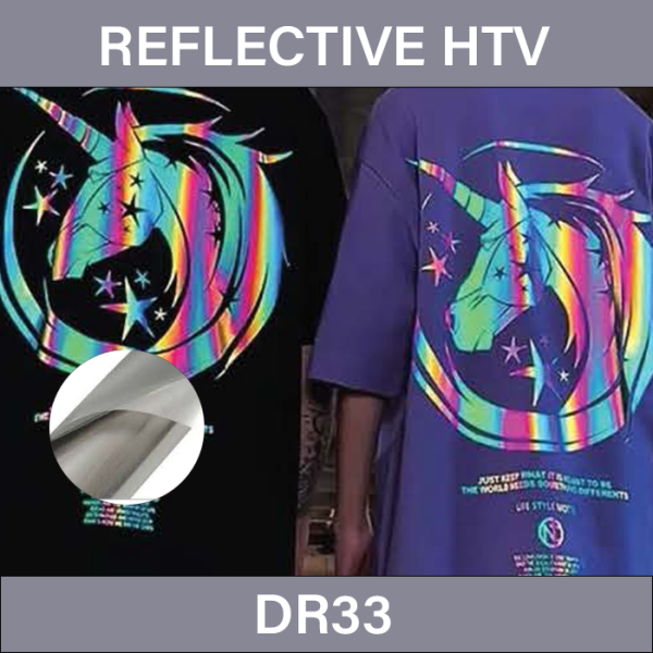 HTV Reflective Film Vinyl – Reflective Heat Transfer Vinyl DR33