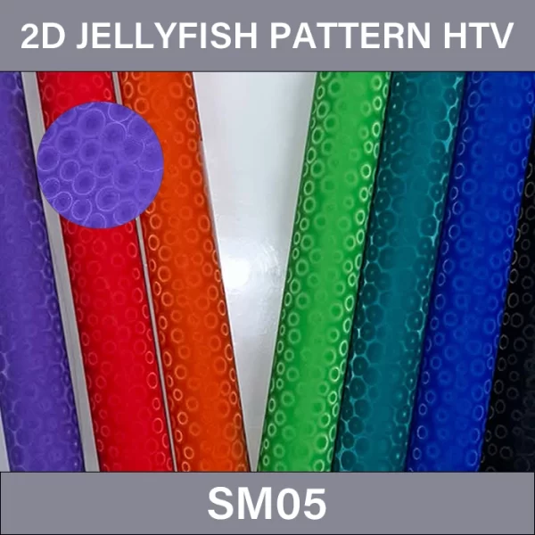 2D Jellyfish Pattern Heat Transfer Vinyl Film – 2D Jellyfish Pattern Heat Transfer Vinyl SM05