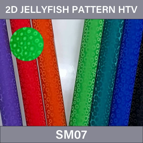 2D Jellyfish Pattern Heat Transfer Film – 2D Jellyfish Pattern Heat Transfer Vinyl SM07