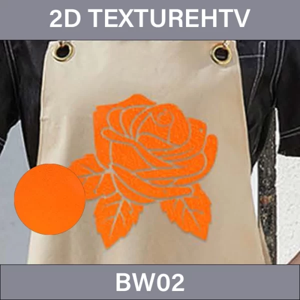 Orange 2D Texture HTV – 2D Texture Heat Transfer Vinyl BW02