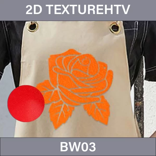Red 2D Texture HTV – 2D Texture Heat Transfer Vinyl BW03