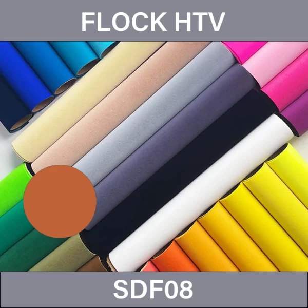 Rust Flock HTV – Flock Heat Transfer Vinyl SDF08