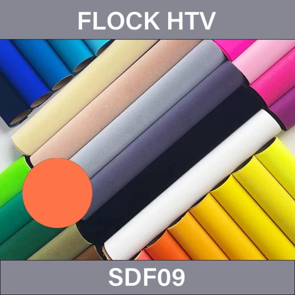 Exotic Orange Flock Heat Transfer Vinyl – Flock Heat Transfer Vinyl SDF09