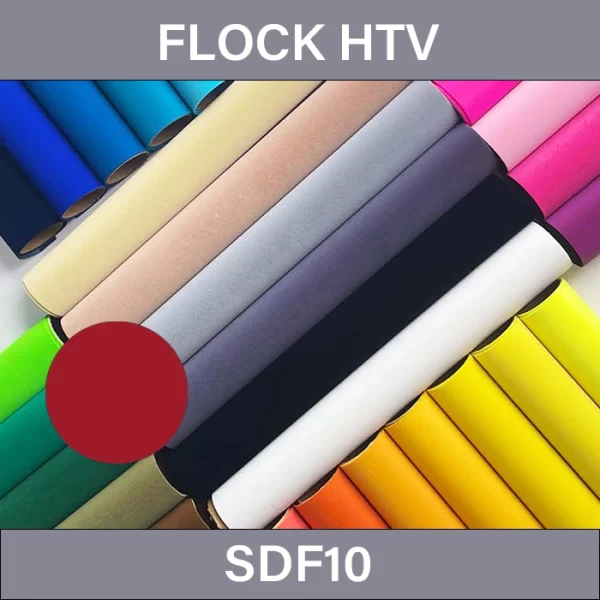 Equestrian Red Flock HTV – Flock Heat Transfer Vinyl SDF10