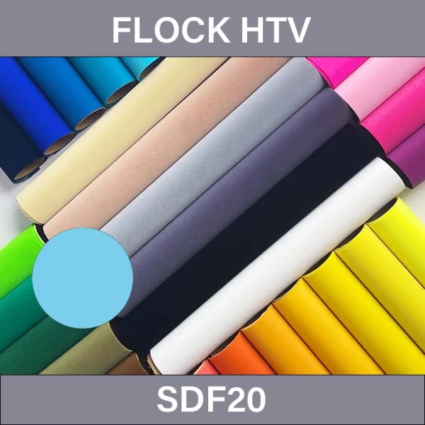 Blue Flock Heat Transfer Vinyl – Flock Heat Transfer Vinyl SDF20