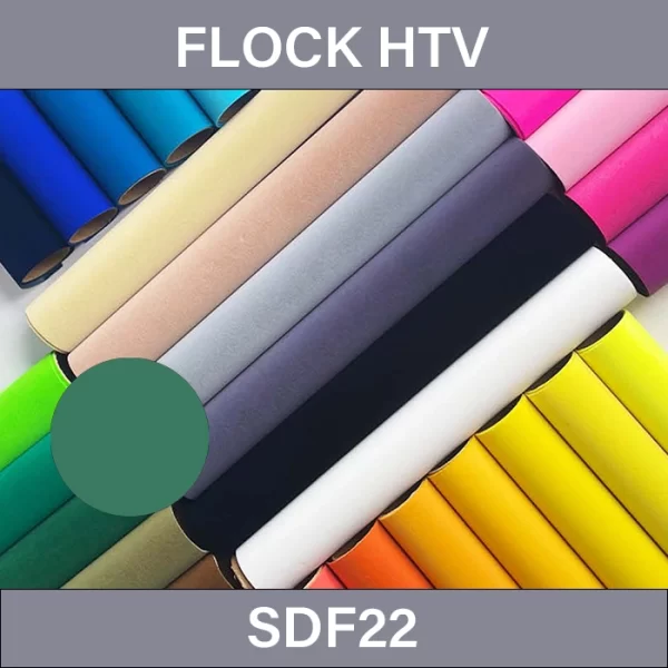 Pine Green Flock HTV – Flock Heat Transfer Vinyl SDF22
