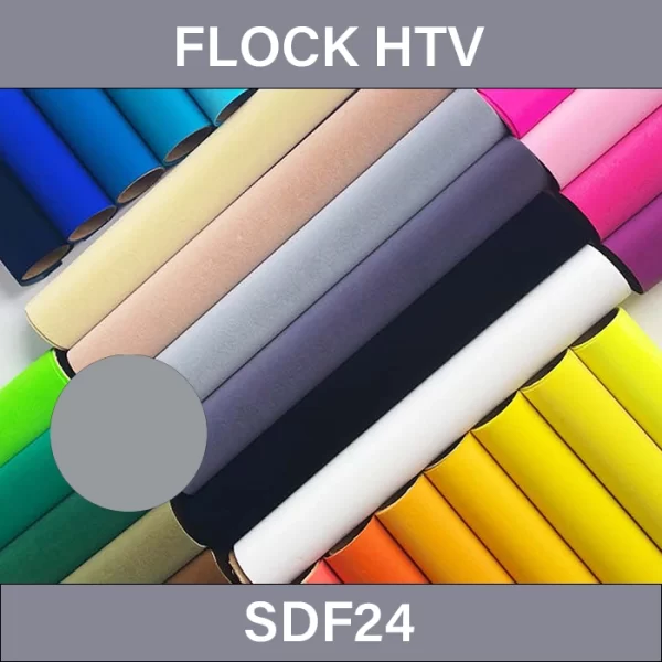 Gray Flock HTV – Flock Heat Transfer Vinyl SDF24