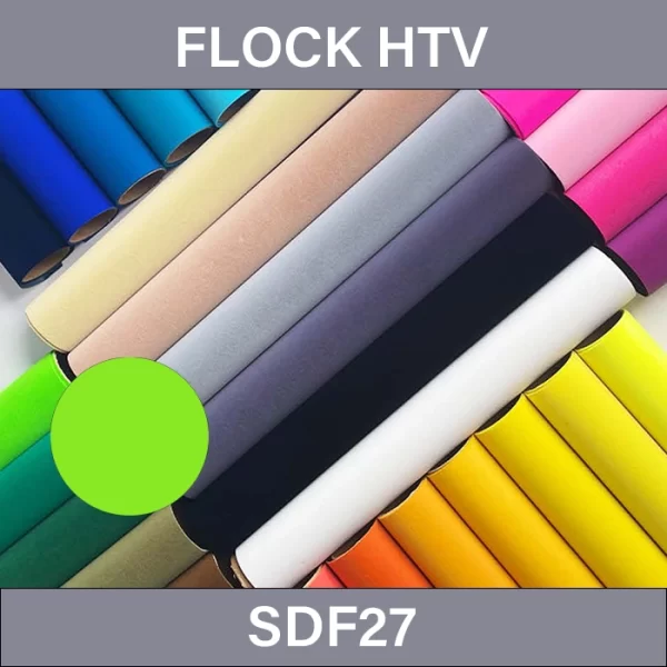 Green Gecko Flock HTV – Flock Heat Transfer Vinyl SDF27