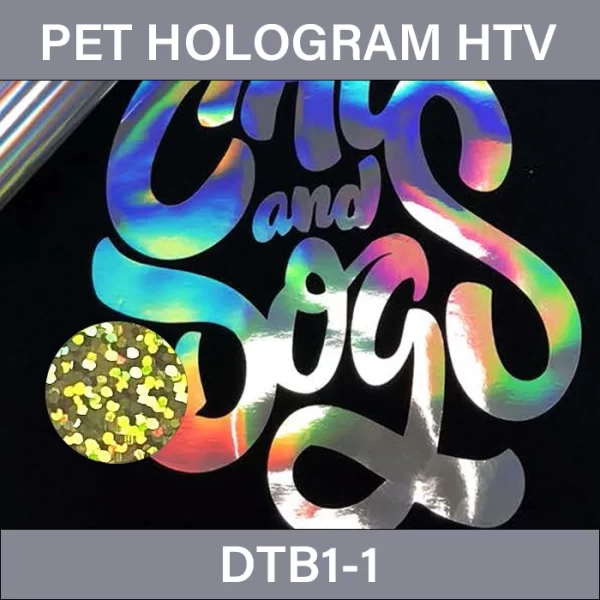 Glitter Hologram Heat Transfer Vinyl – PET Hologram Heat Transfer Vinyl DTB1-1