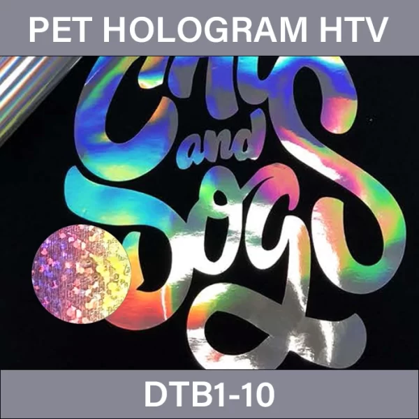Gradient sequins Holographic Vinyl – PET Hologram Heat Transfer Vinyl DTB1-10