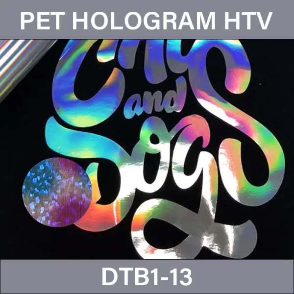 Blue and purple speckled sequinsHologram HTV Vinyl – PET Hologram Heat Transfer Vinyl DTB1-13