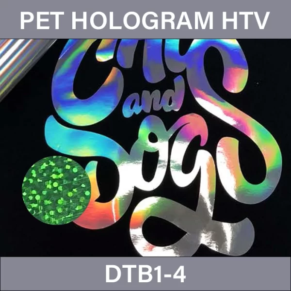 PET Hologram Iron-On HTV – PET Hologram Heat Transfer Vinyl DTB1-4