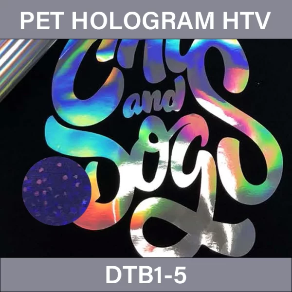 Glitter Holographic HTV – PET Hologram Heat Transfer Vinyl DTB1-5
