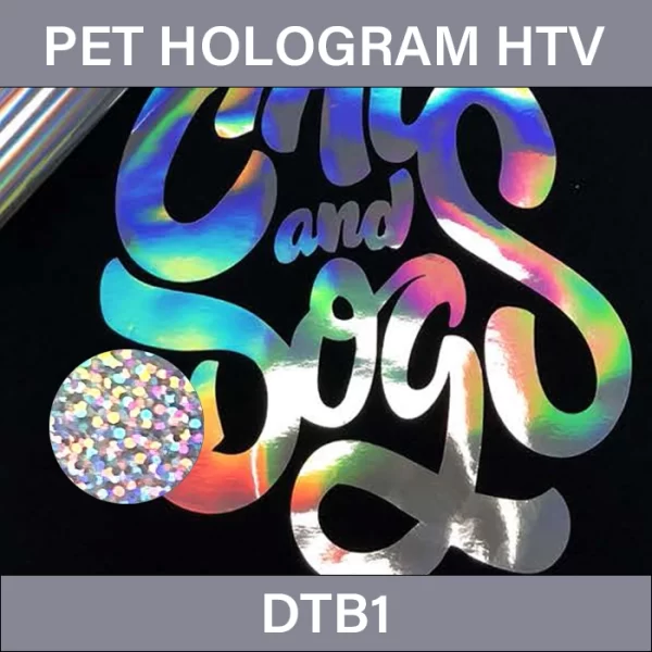 Glitter Hologram HTV – PET Hologram Heat Transfer Vinyl DTB1