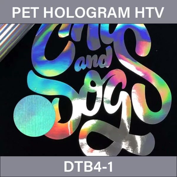 Green smudge Holographic Vinyl – PET Hologram Heat Transfer Vinyl DTB4-1