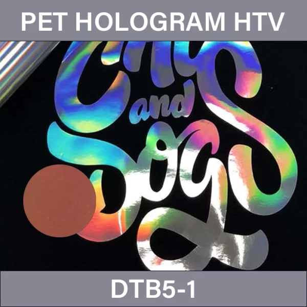 Brown Holographic Vinyl – PET Hologram Heat Transfer Vinyl DTB5-1