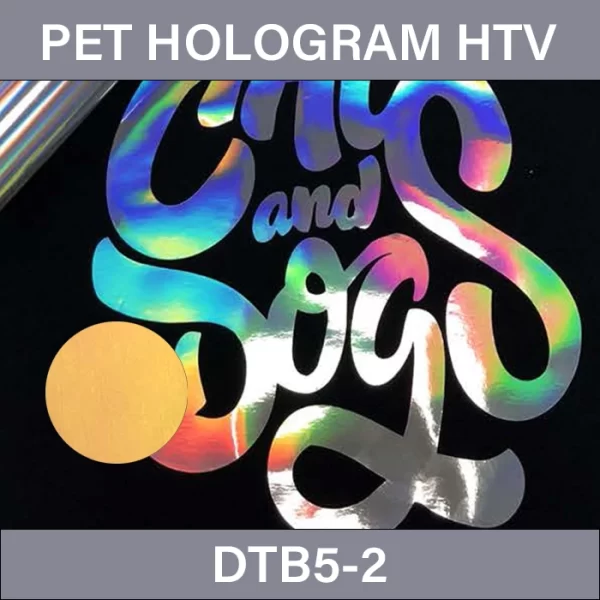 Yellow Hologram HTV Vinyl – PET Hologram Heat Transfer Vinyl DTB5-2