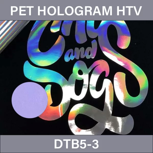 Purple Hologram HTV Vinyl – PET Hologram Heat Transfer Vinyl DTB5-3