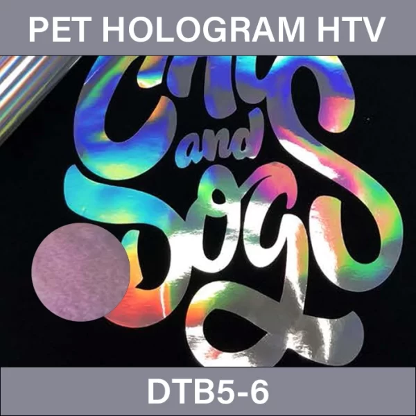 Purple smudge Hologram HTV Vinyl – PET Hologram Heat Transfer Vinyl DTB5-6