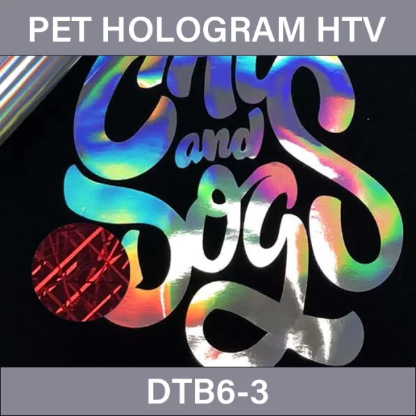 Red glitter Holographic Vinyl – PET Hologram Heat Transfer Vinyl DTB6-3