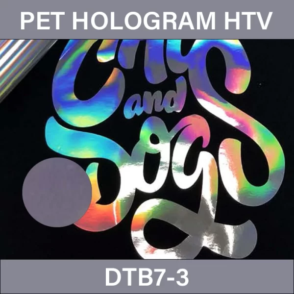 Haze Purple Hologram HTV Vinyl – PET Hologram Heat Transfer Vinyl DTB7-3