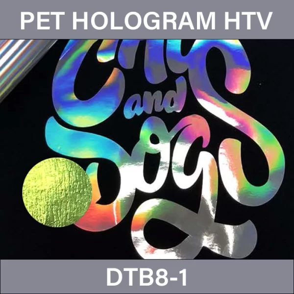 Glowing green leather texture Hologram HTV  – PET Hologram Heat Transfer Vinyl DTB8-1
