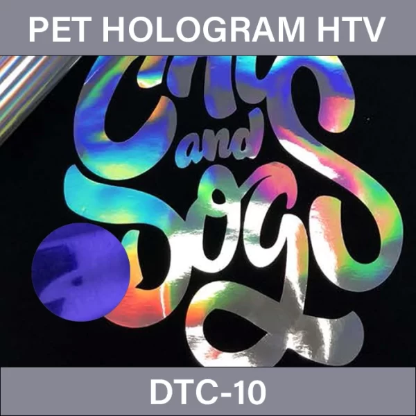 Blue Purple PET Hologram HTV – PET Hologram Heat Transfer Vinyl DTC-10