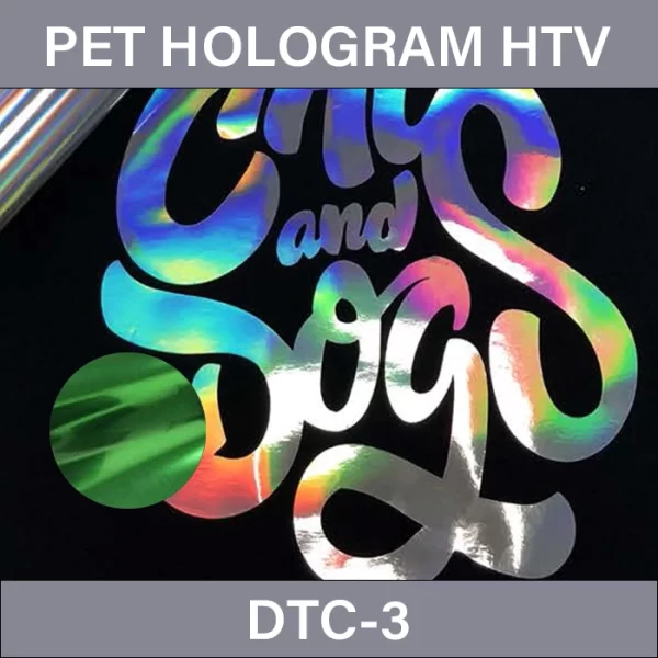 Poison Green PET Hologram HTV – PET Hologram Heat Transfer Vinyl DTC-3