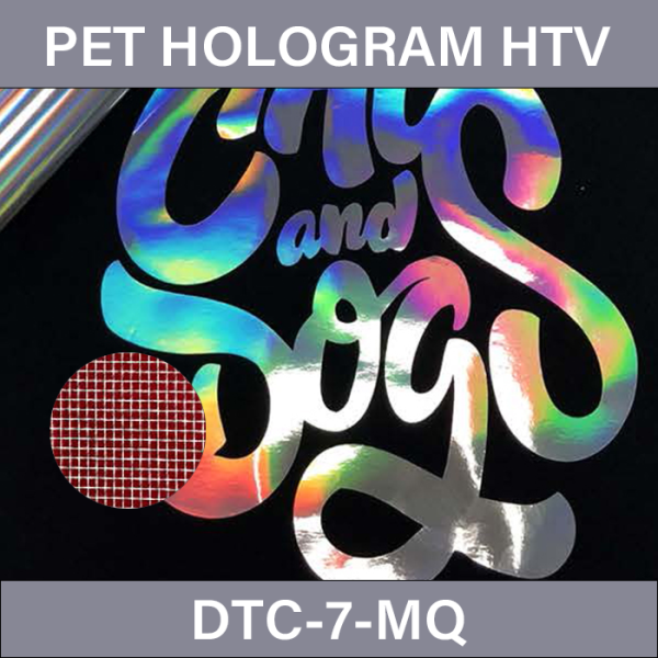 Red fine grid Holographic Vinyl – PET Hologram Heat Transfer Vinyl DTC-7-MQ