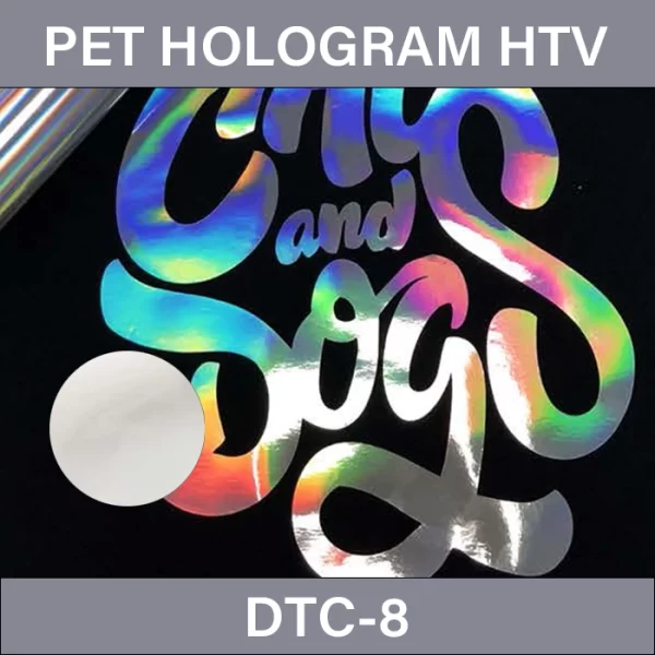 White PET Hologram HTV – PET Hologram Heat Transfer Vinyl DTC-8