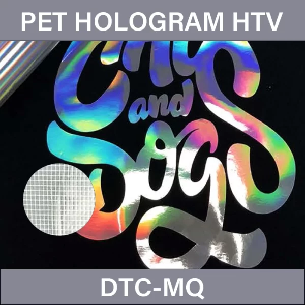 Gradient white fine grid Hologram HTV Vinyl – PET Hologram Heat Transfer Vinyl DTC-MQ