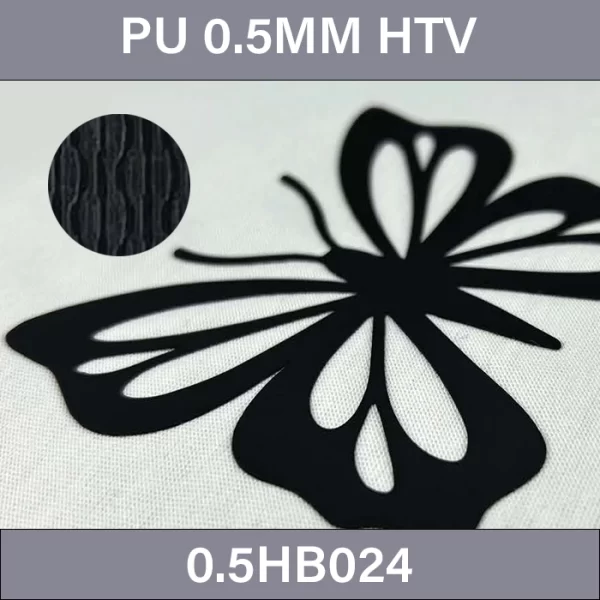 Black wave pattern 0.5mm PU Heat Transfer Vinyl –  0.5MM Heat Transfer Vinyl 0.5HB024