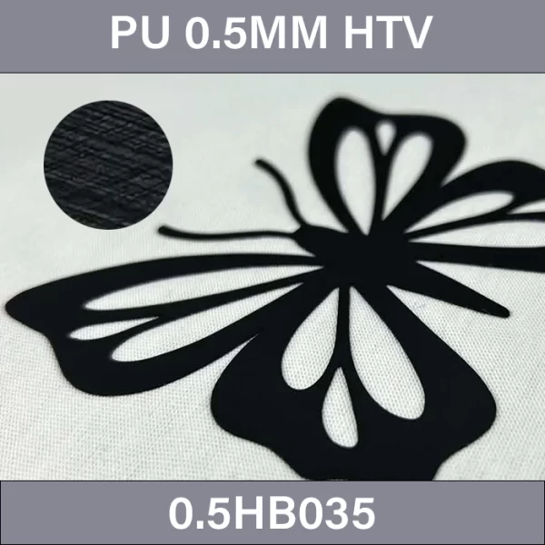 Black staggered texture 0.5mm PU Heat Transfer Vinyl –  0.5MM Heat Transfer Vinyl 0.5HB035