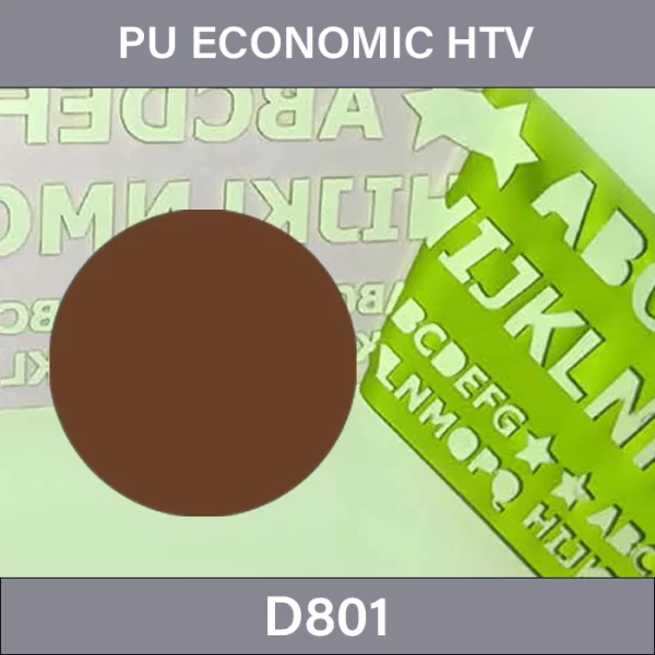 Black Polyurethane HTV –  PU Economic Heat Tranfer Vinyl D801