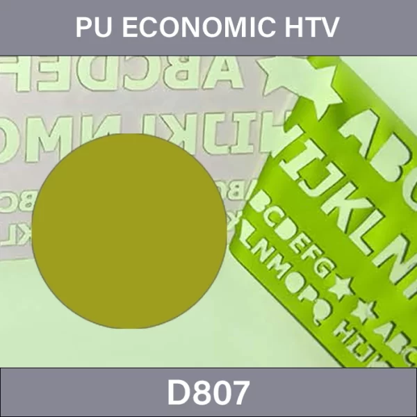 Polyurethane Heat Transfer Vinyl –  PU Economic Heat Tranfer Vinyl D807