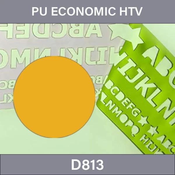Polyurethane High Elasticity HTV –  PU Economic Heat Tranfer Vinyl D813
