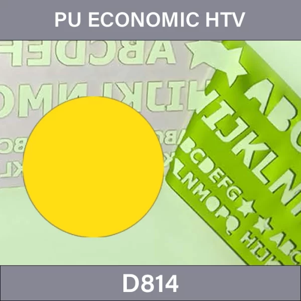 Polyurethane High Elasticity HTV Film –  PU Economic Heat Tranfer Vinyl D814